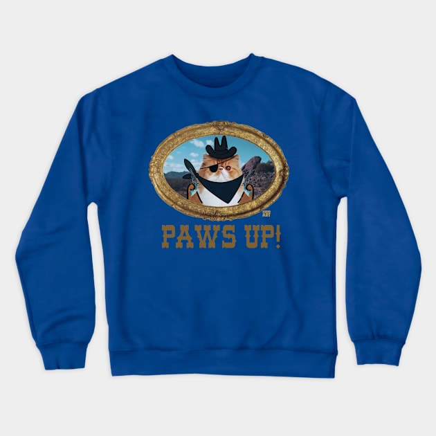 paws up Crewneck Sweatshirt by toddgoldmanart